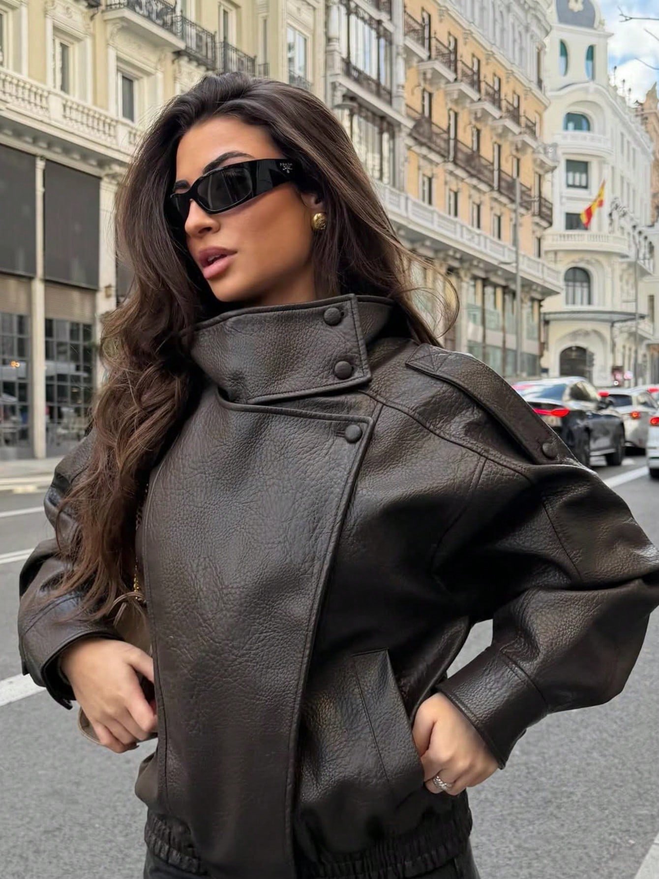 Brown Oversized Jacket